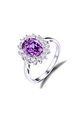 lovely silver alexandrite gemstone birthstone baby ring